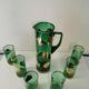 Glass orangeade service from the 1970s