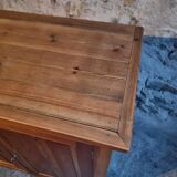 Vintage French pine buffet / Shop counter, 1930s