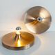 Pair of medium sized (35cm) rose gold Honsel Disc sconces selected by Charl