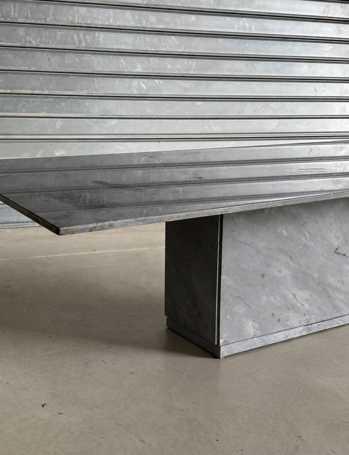 Grey marble coffee table