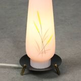 Mid-Century Italian Brass and Opaline Table Lamp