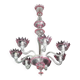 Wonderful Vintage Pink Venetian Chandelier Murano Glass 7 arms