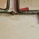Triptych barber mirror 104x27 cm