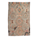 5x8 Blue & Brown Turkish Vintage Kilim Rug, 153x235Cm SK 35166