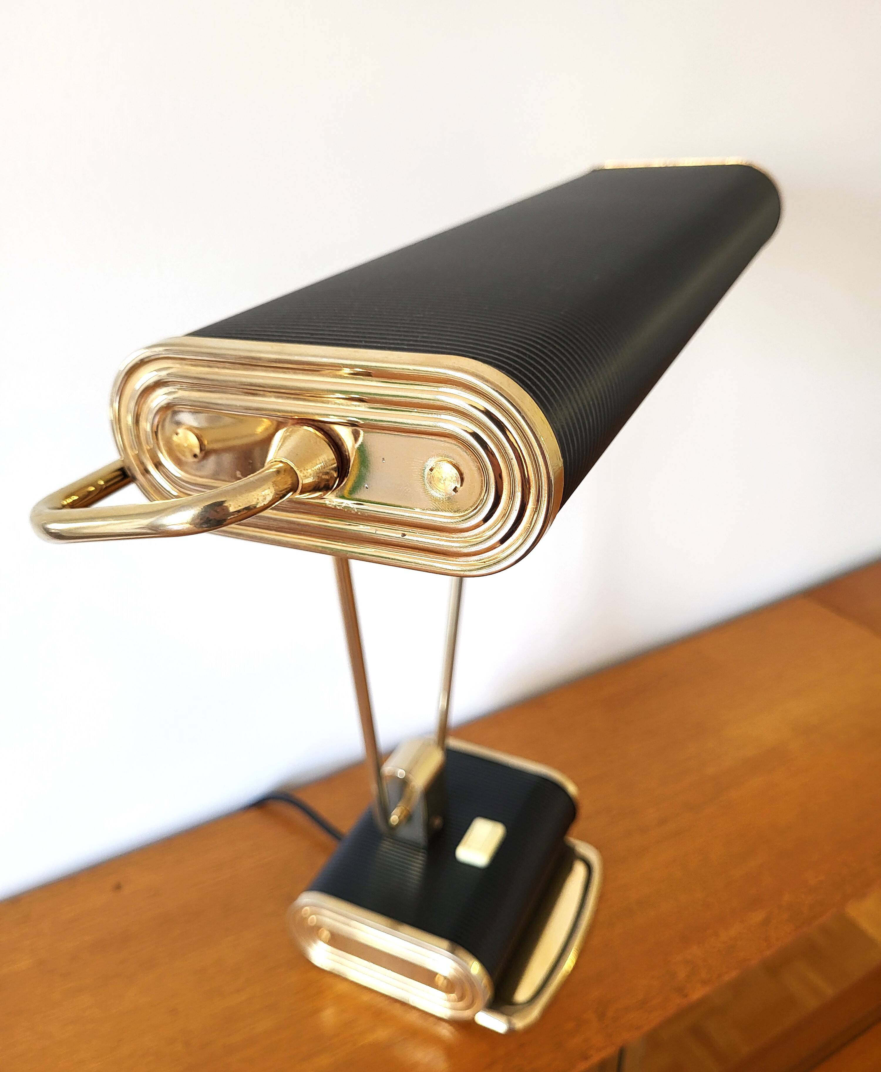 Vintage desk lamp Jumo edition in metal and brass, from the 40s/50s