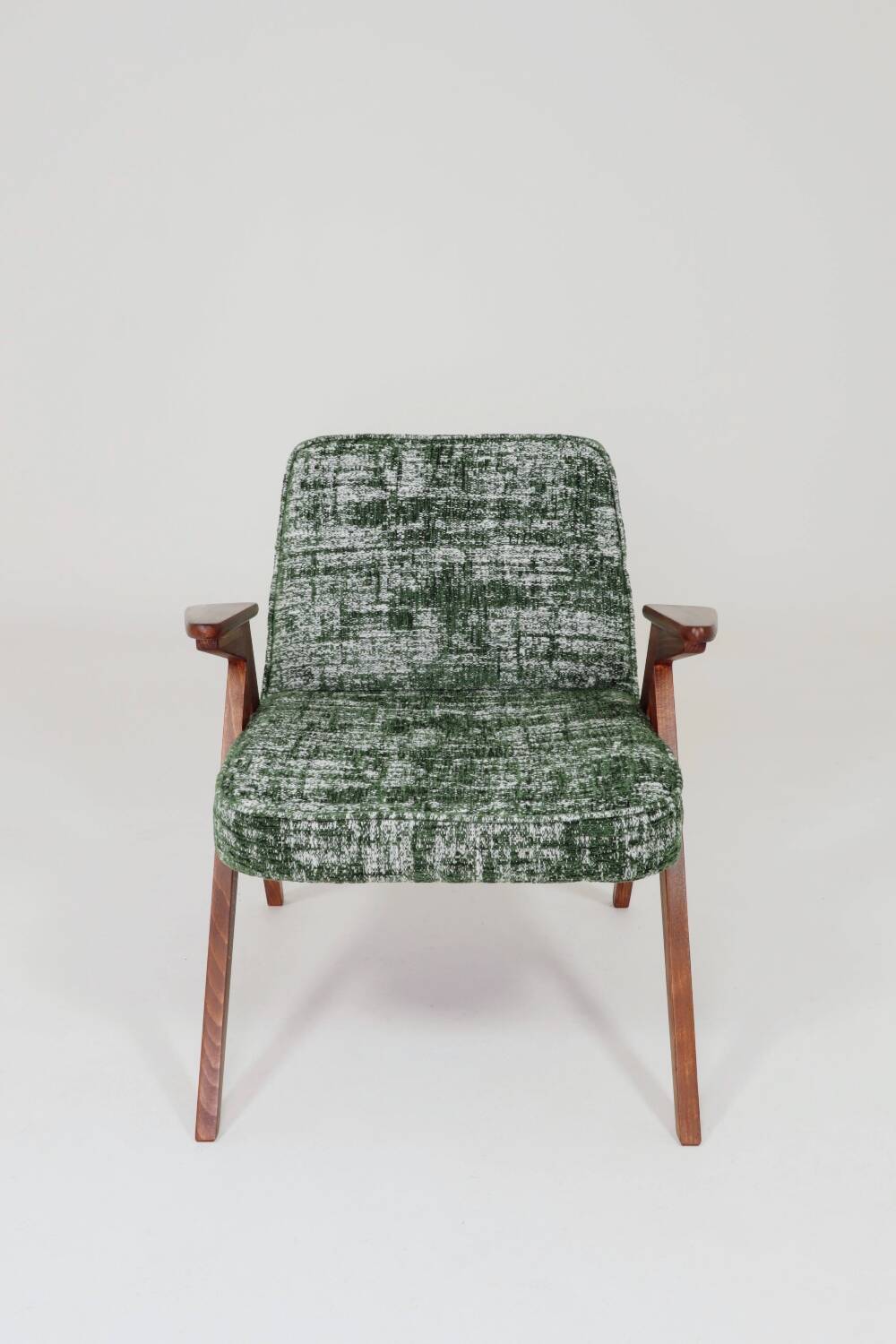 Vintage armchair Scandinavian design boho green