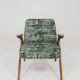Vintage armchair Scandinavian design boho green