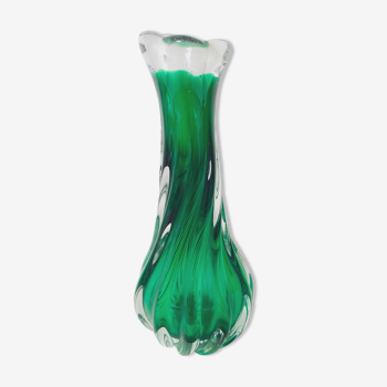 Vintage glass vase or soliflore, 1970