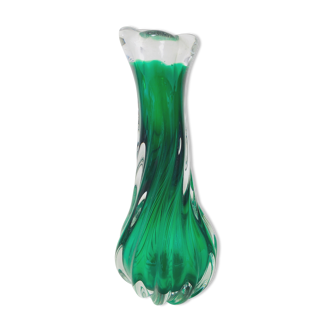 Vintage glass vase or soliflore, 1970