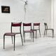 Suite de 4 chaises vintage Mullca 510.