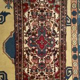 Ancient oriental carpet handmade Central Asia Turkey