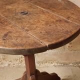 19th century oak pedestal table