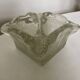 Cendrier massif ondulé mid century en verre bullé 1960 design italien