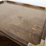 1930s art decò tray by fada in wood and metal