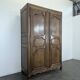 Solid oak wardrobe in Louis XV style