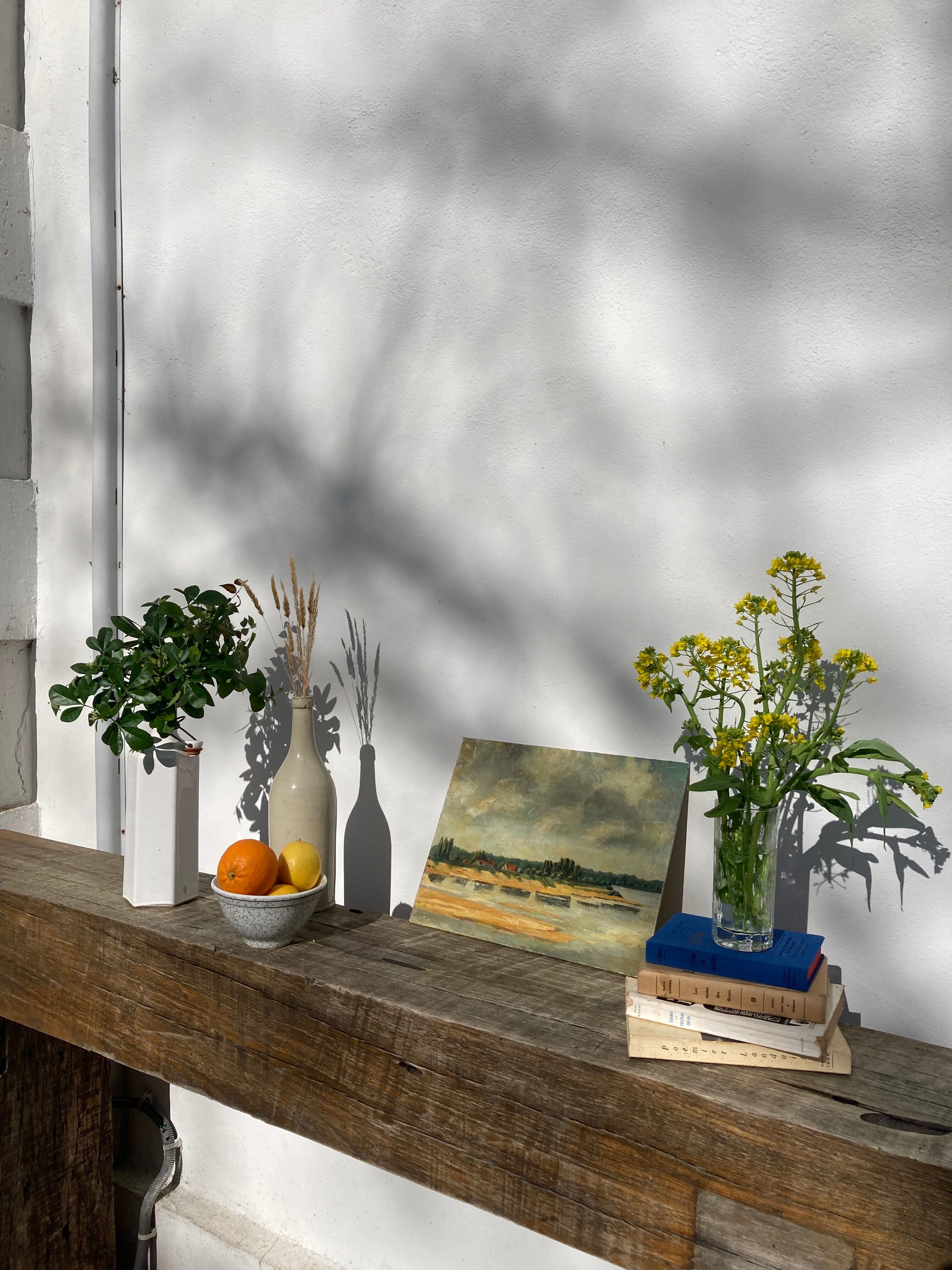 Oil painting on landscape panel