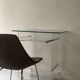 Plexiglass desk by David Lange for Roche Bobois, design 1970.