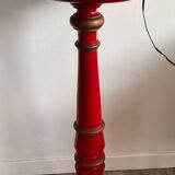 Wooden floor lamp base from the 60s