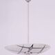 Mid-Century Chandelier in Chromed Steel and Glass, Czech, 1950s