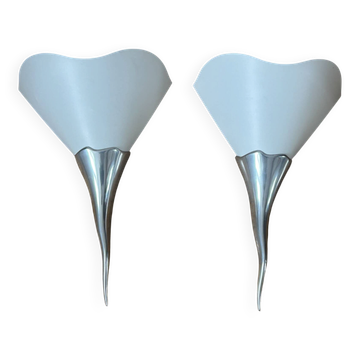 Pair of wall lights Lucien Gau model Nicomède