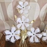 Duo of 80s/90s flower wall lights