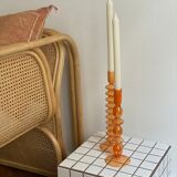 Candlestick candlestick design retro orange