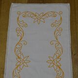 Doily or table path or center of table embroidered around 1970