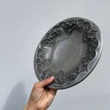 Signed metal salad bowl