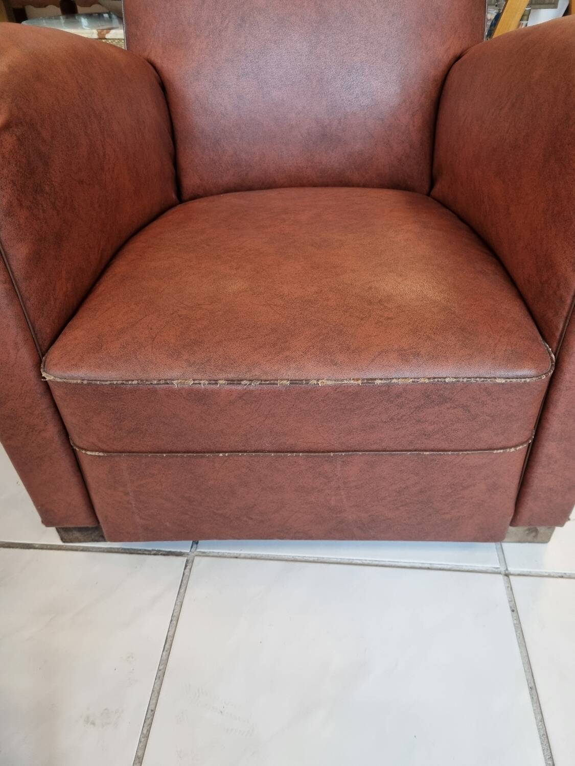 Vintage moustache club chair