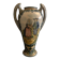 Vase Henriot Quimper, Signé HR, circa 1904-1922, numéroté 13, bretons, fleurs