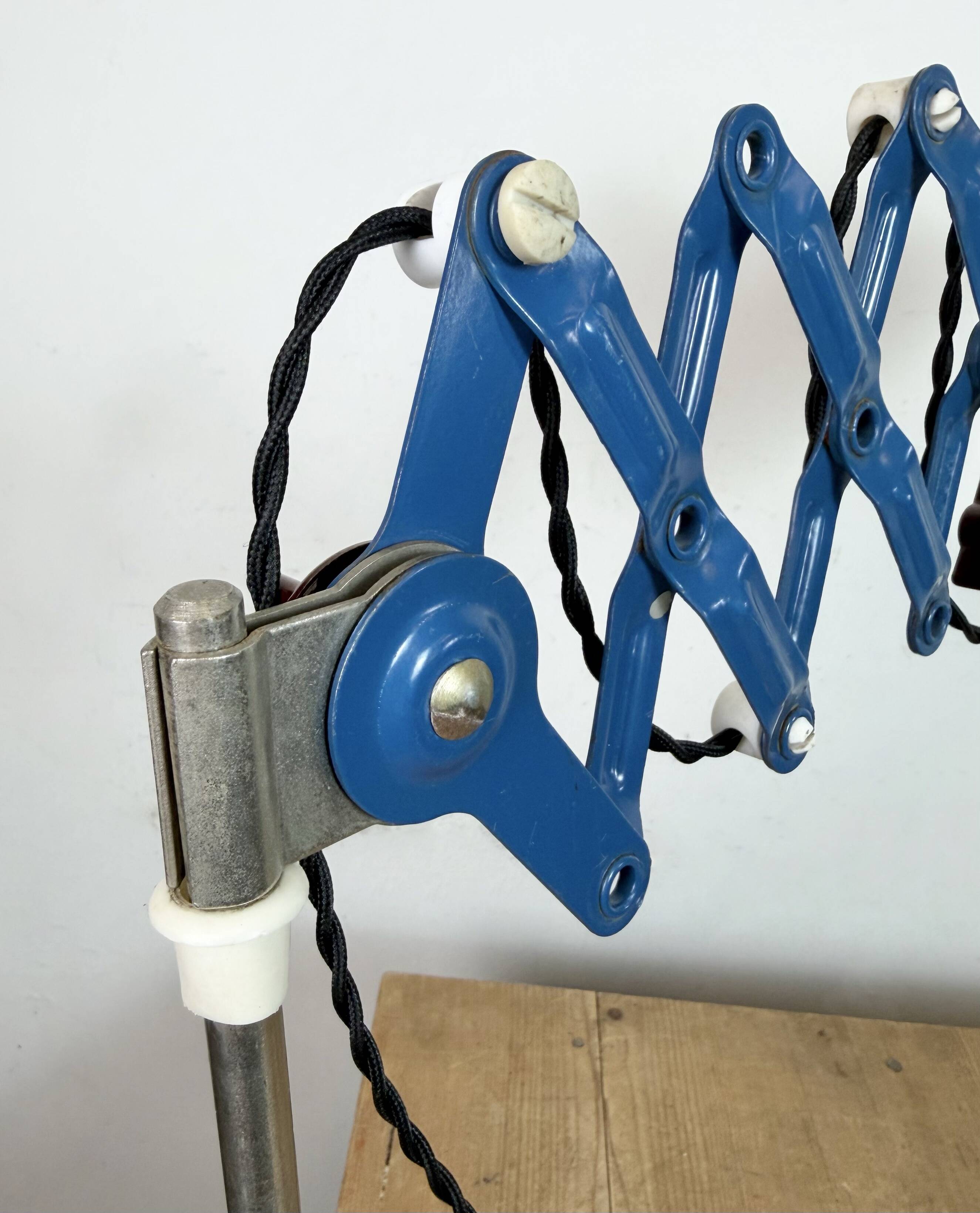 Industrial East German Scissor Lamp from VEB Zweckleuchtenbau Dresden, 1950