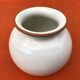1960s glazed terracotta ball vase