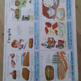 School poster rabbit and clay