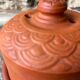Cheese or butter bell in terracotta and its dish