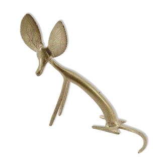 Fennec brass statue