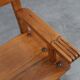 Rustic carved oak Iberian side chair, Spain ca. 1900