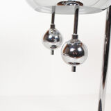 Rare polished metal table lamp by Reggiani, Italy 1970s