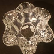 Cendrier vide-poche de forme corolle, cristal de Vannes Le Chatel (A 240)