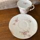 Set of 2 old porcelain cups with their saucer