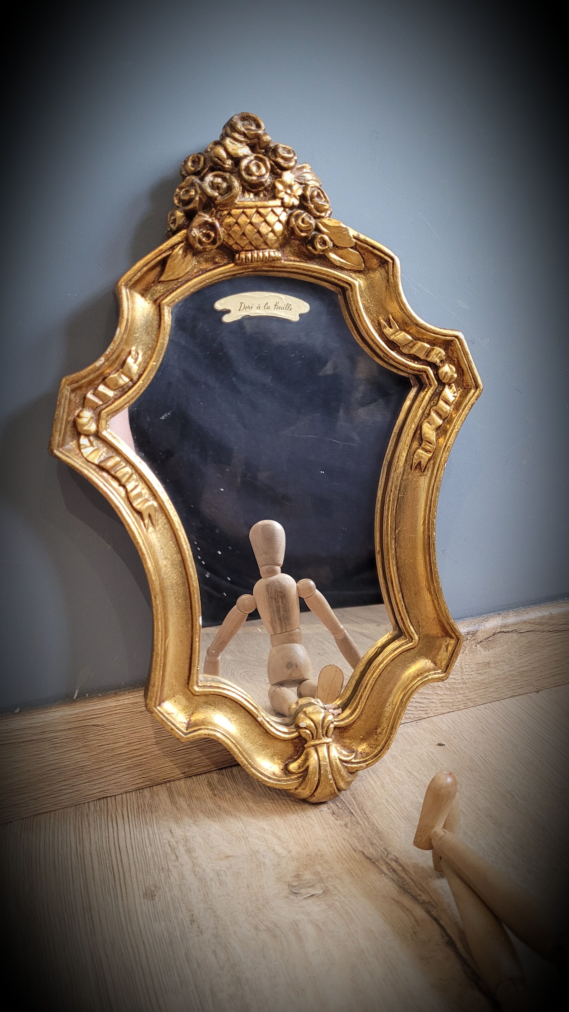 Golden mirror sheet 36x23cm
