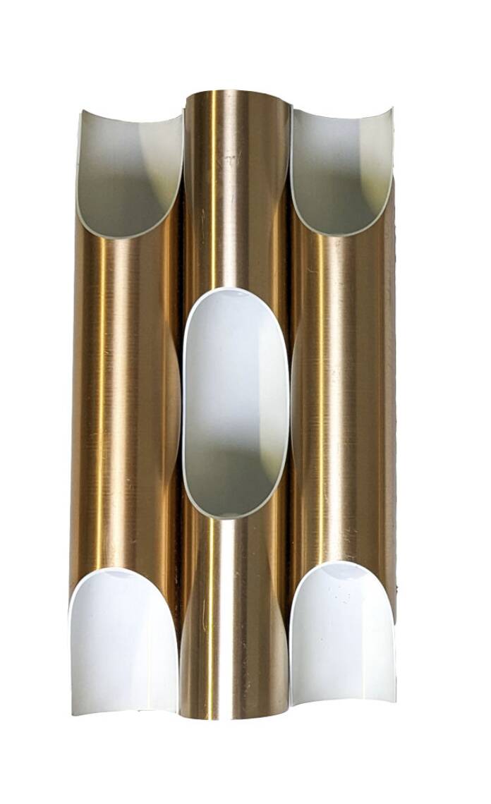 Raak Fuga copper-colored wall lamp by Maija liisa komulainen