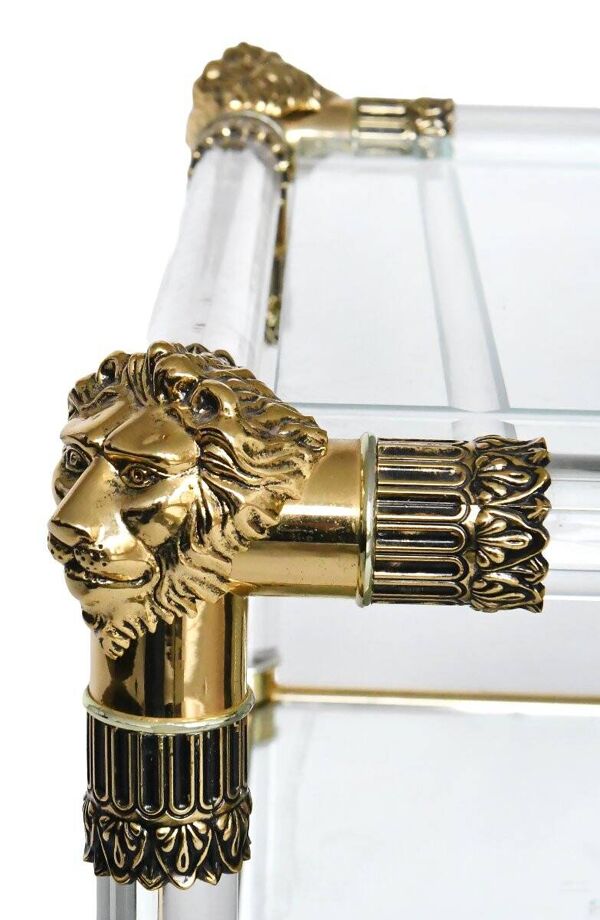 Table basse en plexiglas style Hollywood Regency