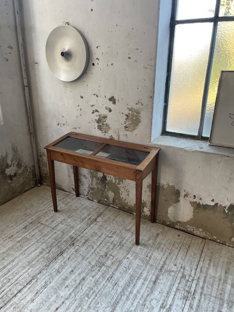 50s display cabinet side table