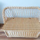 Antique rattan toy chest, wicker, bench