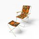 Vintage orange folding beach/camping chair