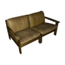 Brazilian sofa raw wood and leather