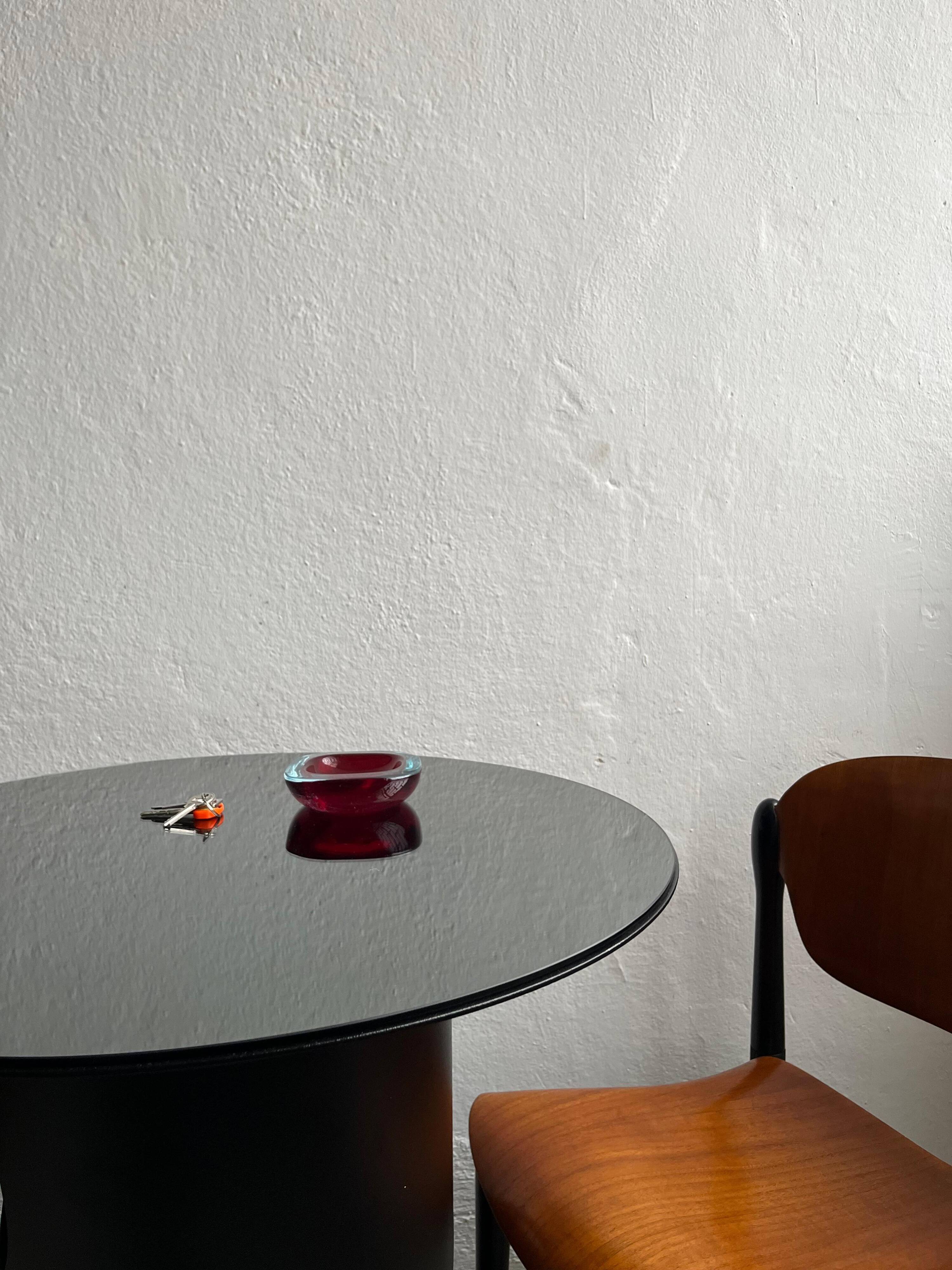 Vintage red Murano "Sommerso" Glass for Coffee table , Bookcase accent