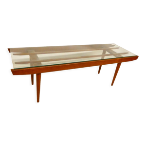 Table basse dessus verre