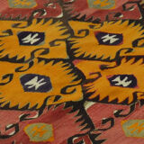 Tapis kilim artisanal anatolien, 271 cm x 90 cm