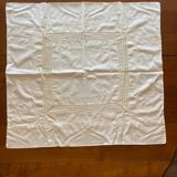 Taie d’oreiller ancienne brodée 71 x 76cm